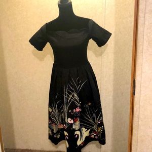 Vintage dress, size medium, black